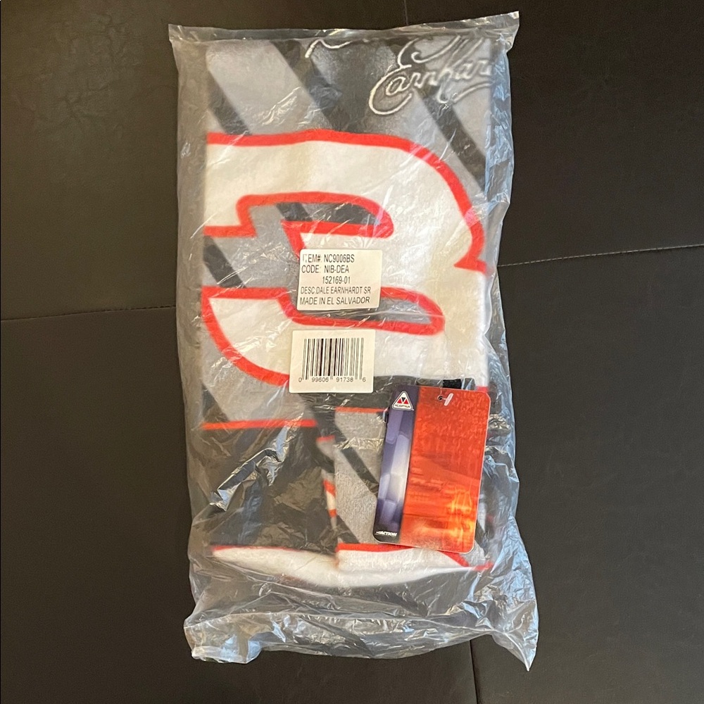 New NASCAR Dale Earnhardt Beach Towel in original packaging